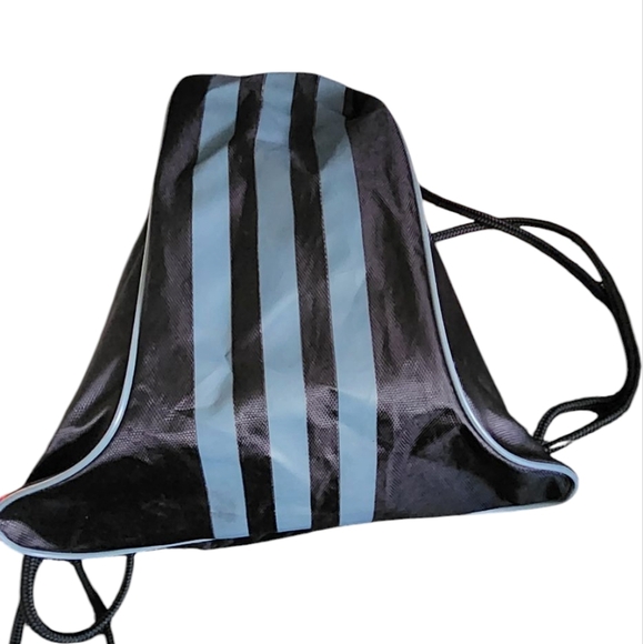 ADIDAS Unisex 3 STRIPE Drawstring Bag - Picture 2 of 4